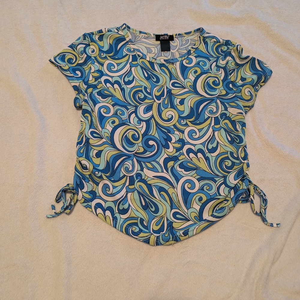 Vibrant Swirl Pattern Blouse